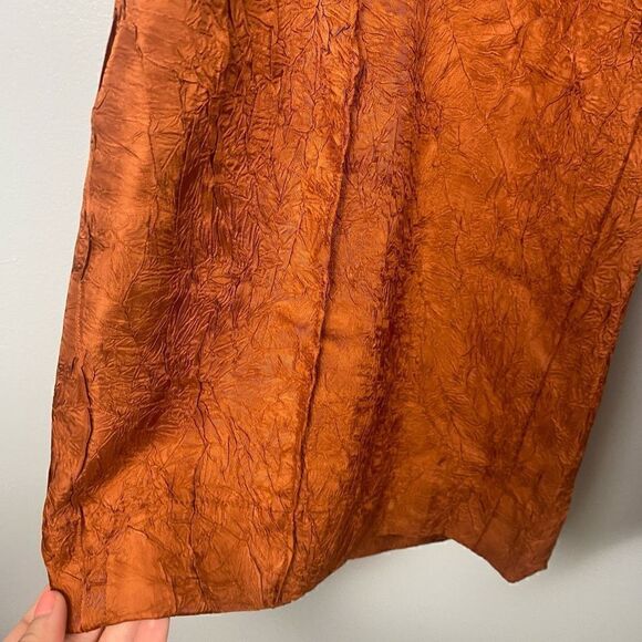 House Of Harlow 1960 Burnt Orange Wide leg Trouser Pant - Picture 4 of 9